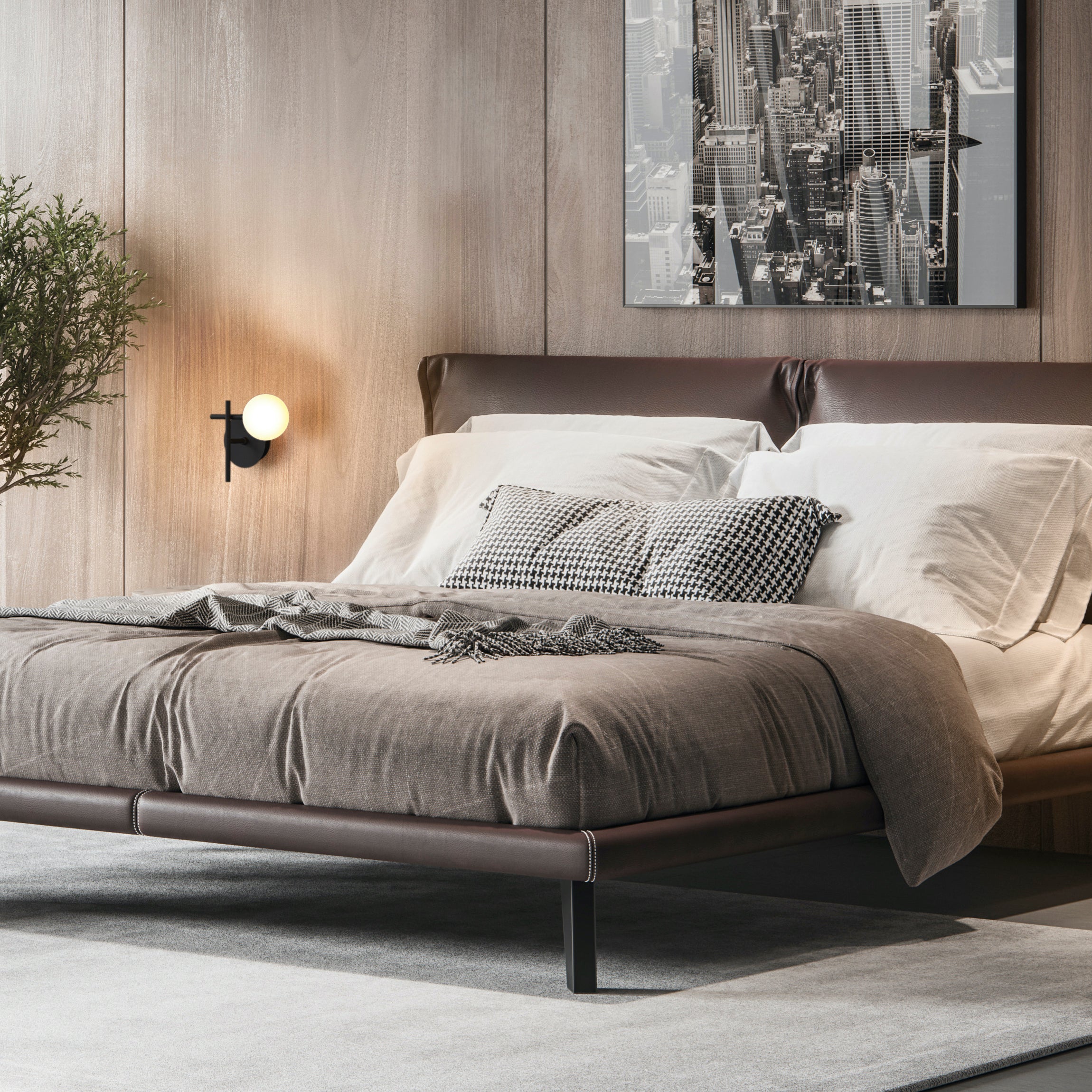 Mantra Cellar Aplique bola 1 luz negro 7636