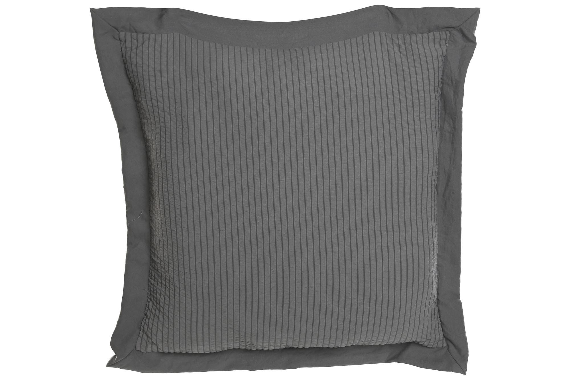 DKD Home Decor Cojín Boho Gris 60x60x8 cm de Poliéster, Gramaje 720 gsm y Cierre con Cremallera - Pack de 2