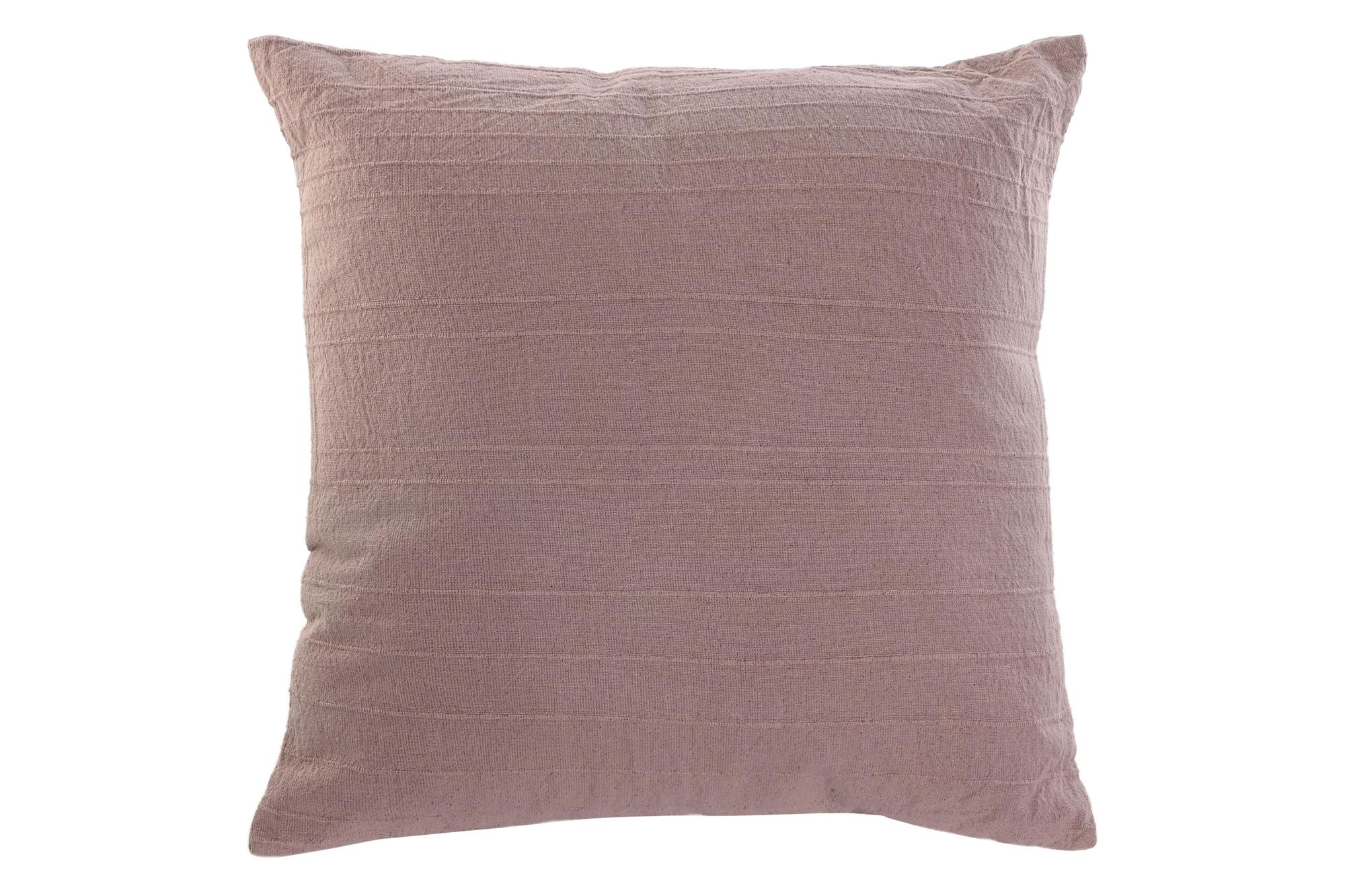 DKD Home Decor Cojín Urban Poliéster Rosa Palo 60x60 cm, Colección Basic Colors, Cierre Cremallera, 900g (Juego de 2 Unidades)