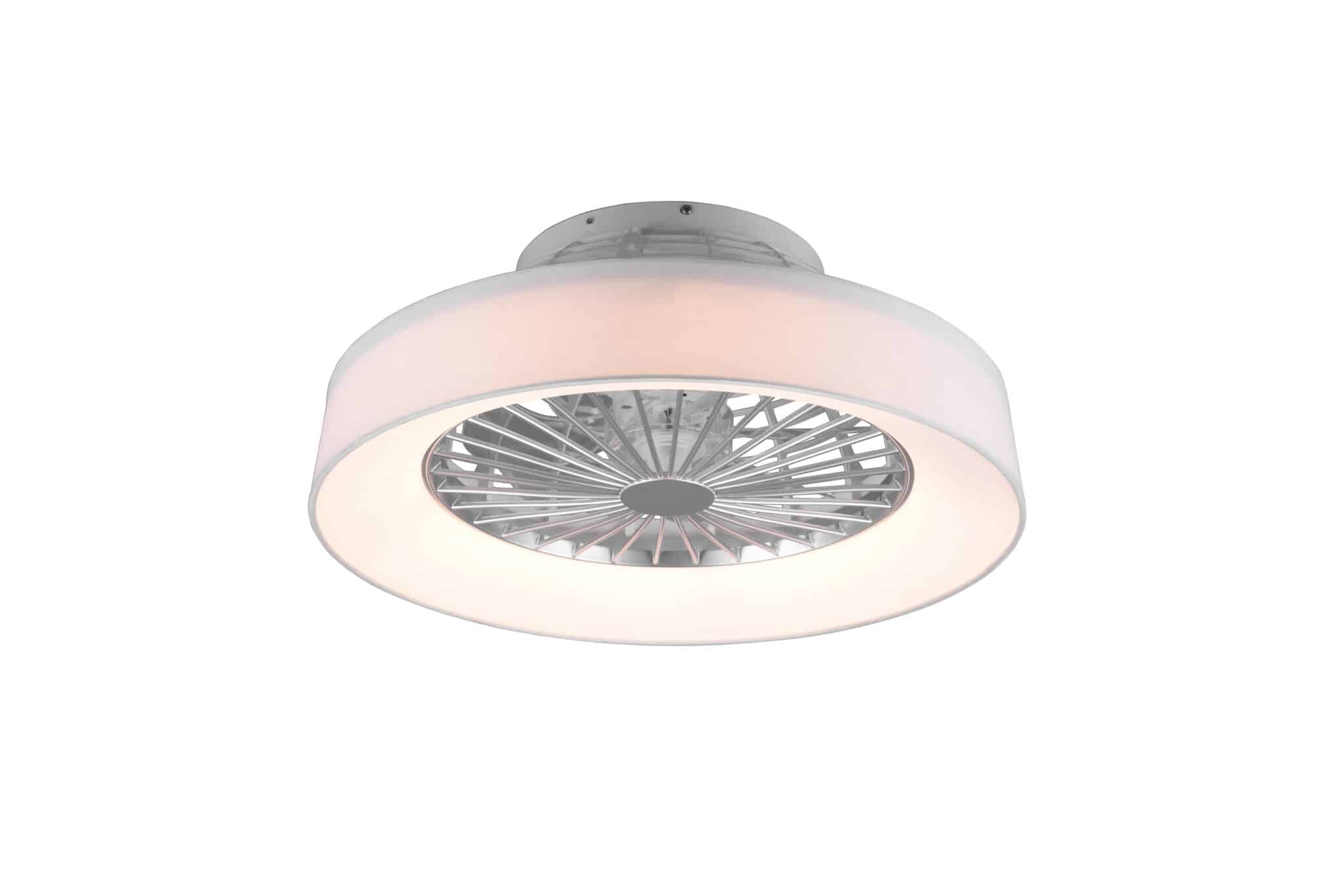 Trio Farsund Ventilador LED de plástico blanco R62662101
