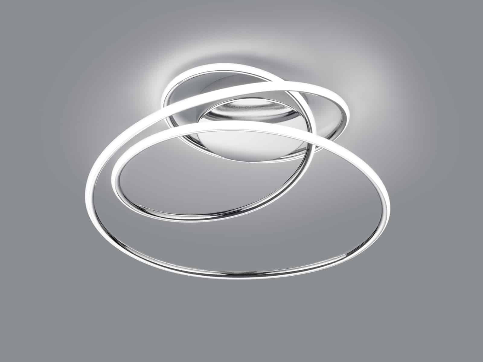 Trio Bologna Plafón LED de metal cromo R67051106