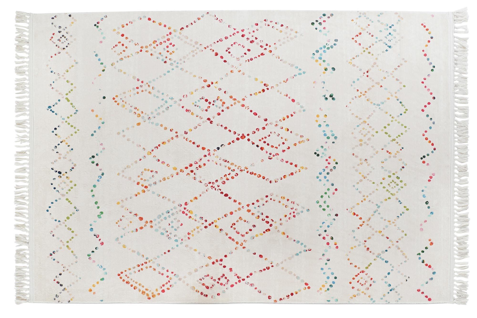 Alfombra DKD Home Decor Multicolor Rombos 200 x 290 x 0,7 cm