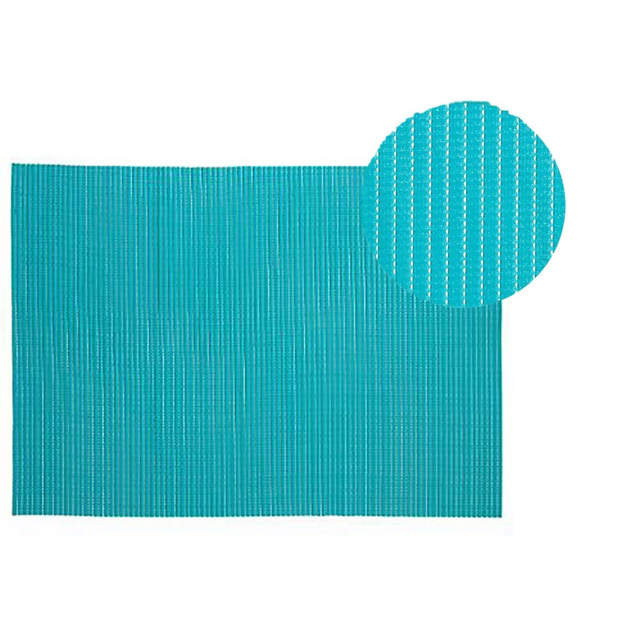 ALFOMBRA DE BAÑO TURQUESA 65X90