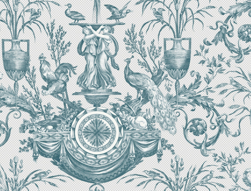 AVIAN FOUNTAIN TOILE