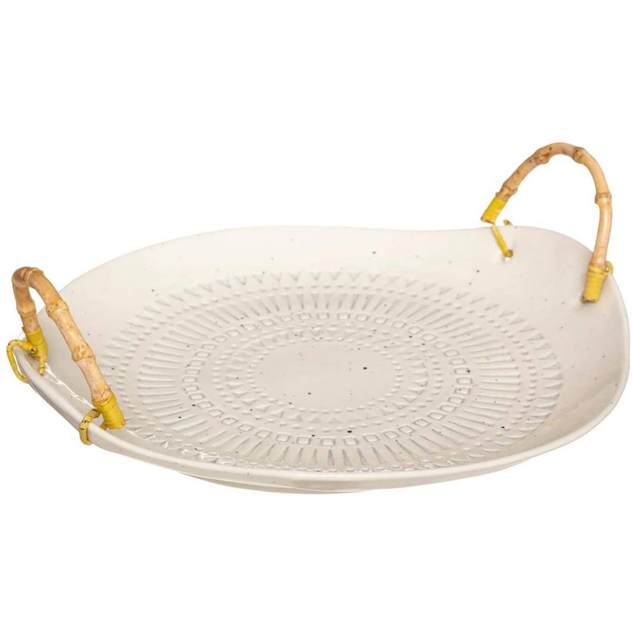 BANDEJA DECORATIVA DE CERÁMICA MONDO