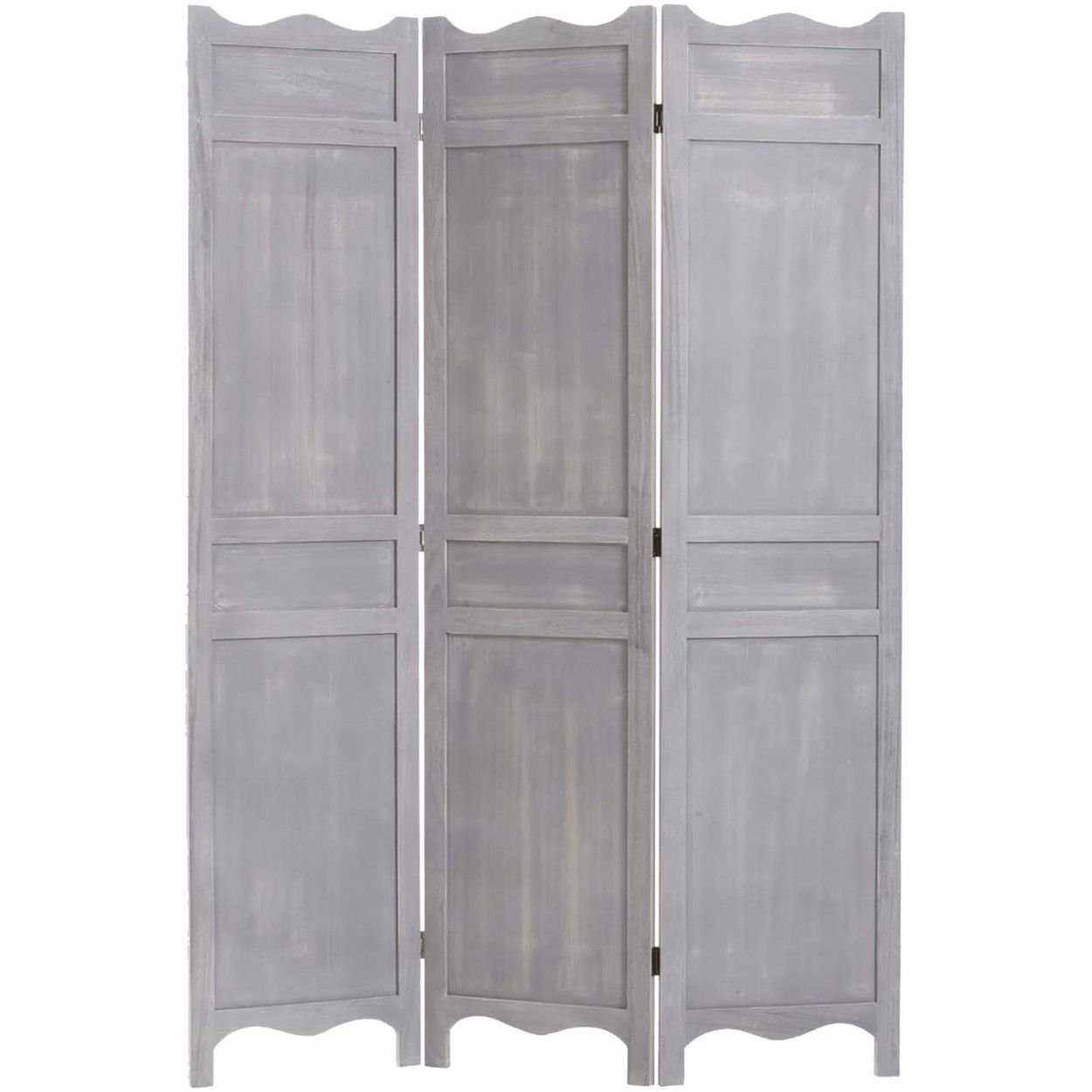 BIOMBO SEPARADOR GRIS MADERA 170CM