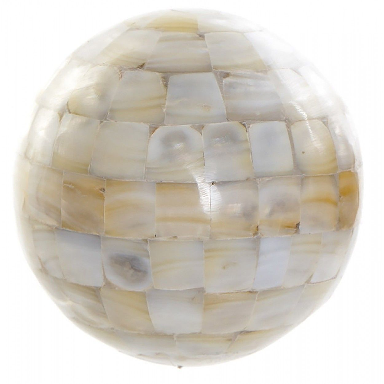 BOLA DECORATIVA HUESO NACAR 10CM