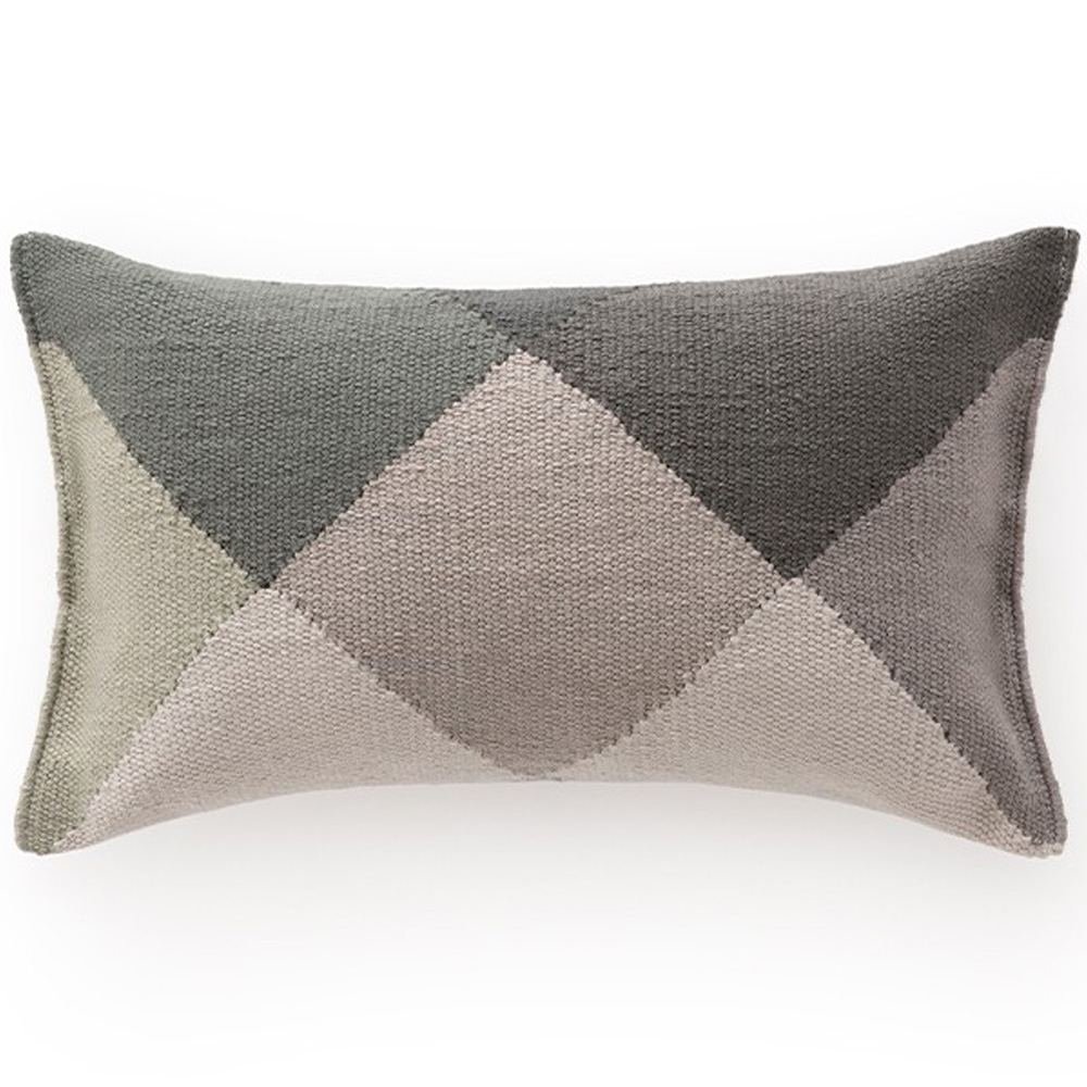 Cojín Diamond Green-Grey rectangular GAN