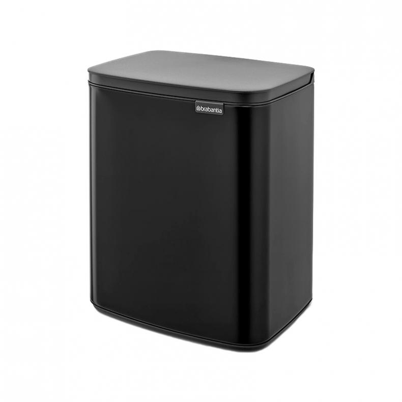 CUBO BASURA BO 12L NEGRO MATE