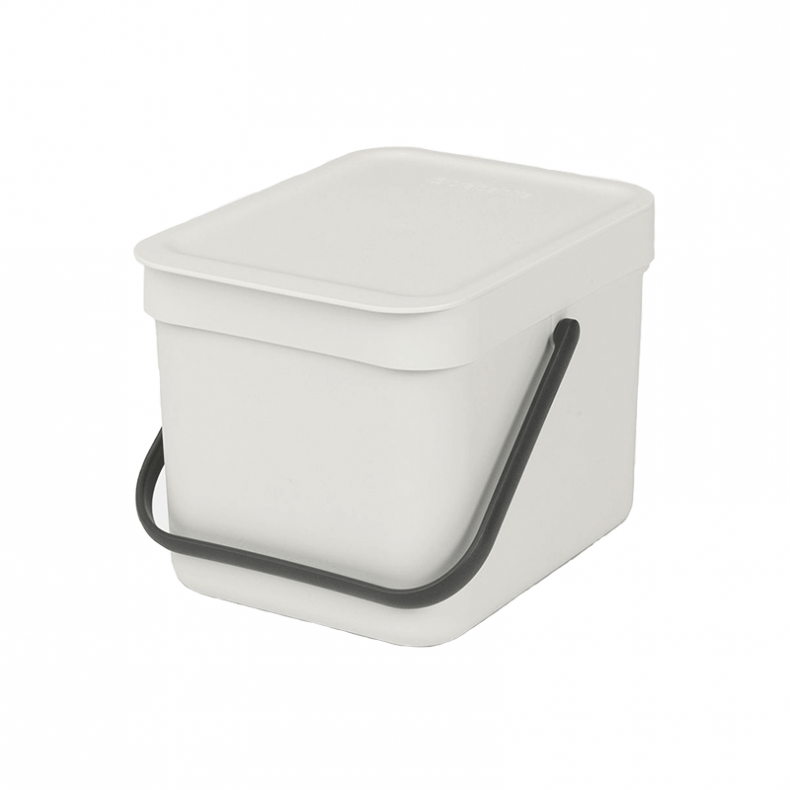CUBO BASURA SORT&GO 6L LIGHT GREY