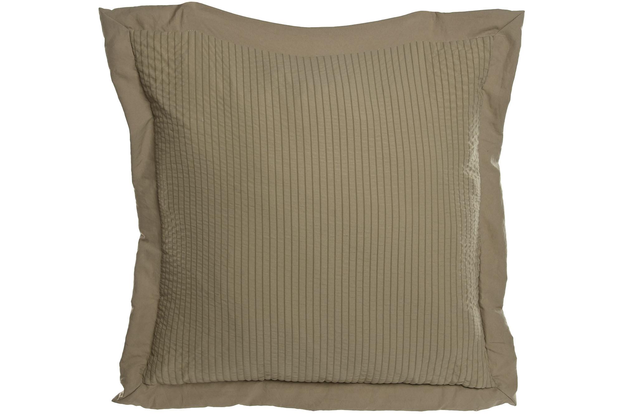DKD Home Decor Cojín Decorativo Boho Beige de Poliéster 60x60 cm con 8 cm de Profundidad, 720g y Cremallera (2 Unidades)