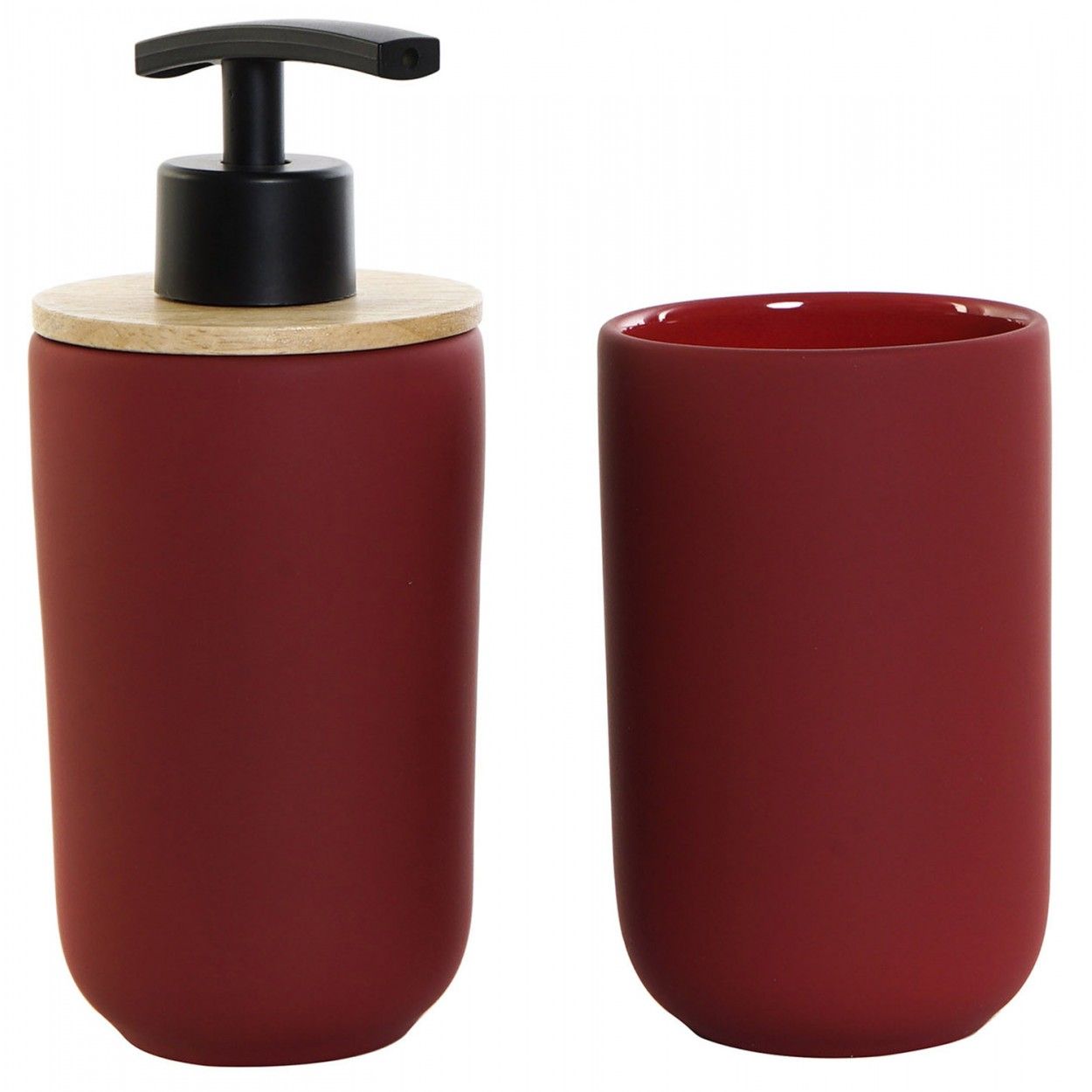 JUEGO DE BAÑO SCANDI ROJO