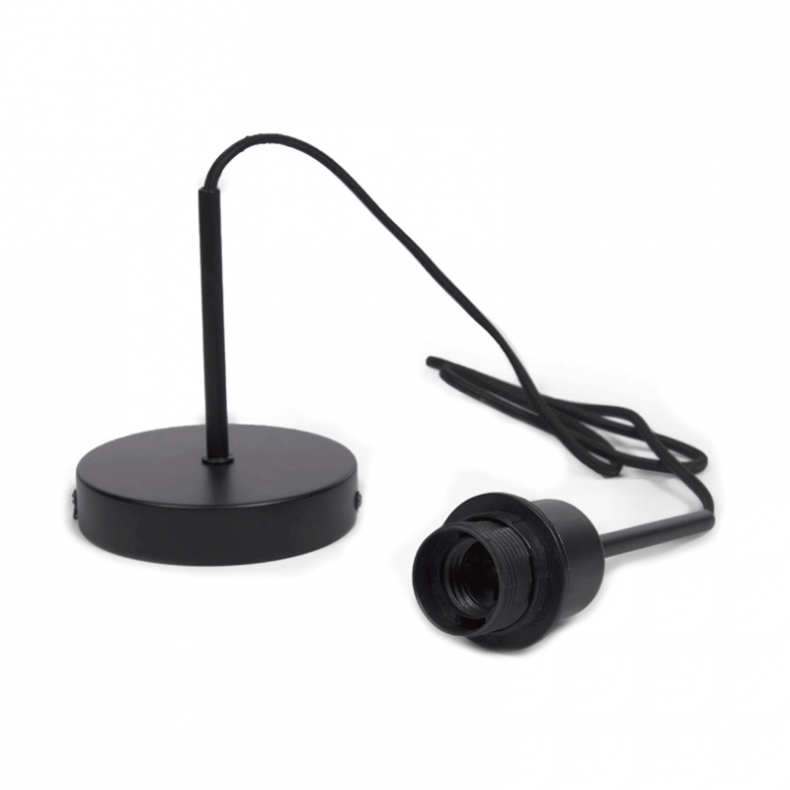 MONTURA PARA LÁMPARA FLUVIA NEGRO