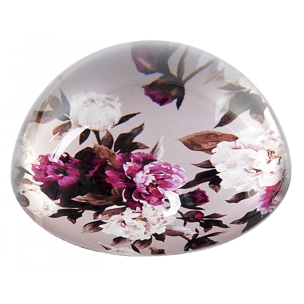 PISAPAPELES CRISTAL 8X8X4CM FLOR